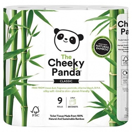 The Cheeky Panda Toilettenpapier, 100 Prozent Bambus, weich, hautfreundlich, Super Saugfähig, keine scharfen Chemikalien - 1